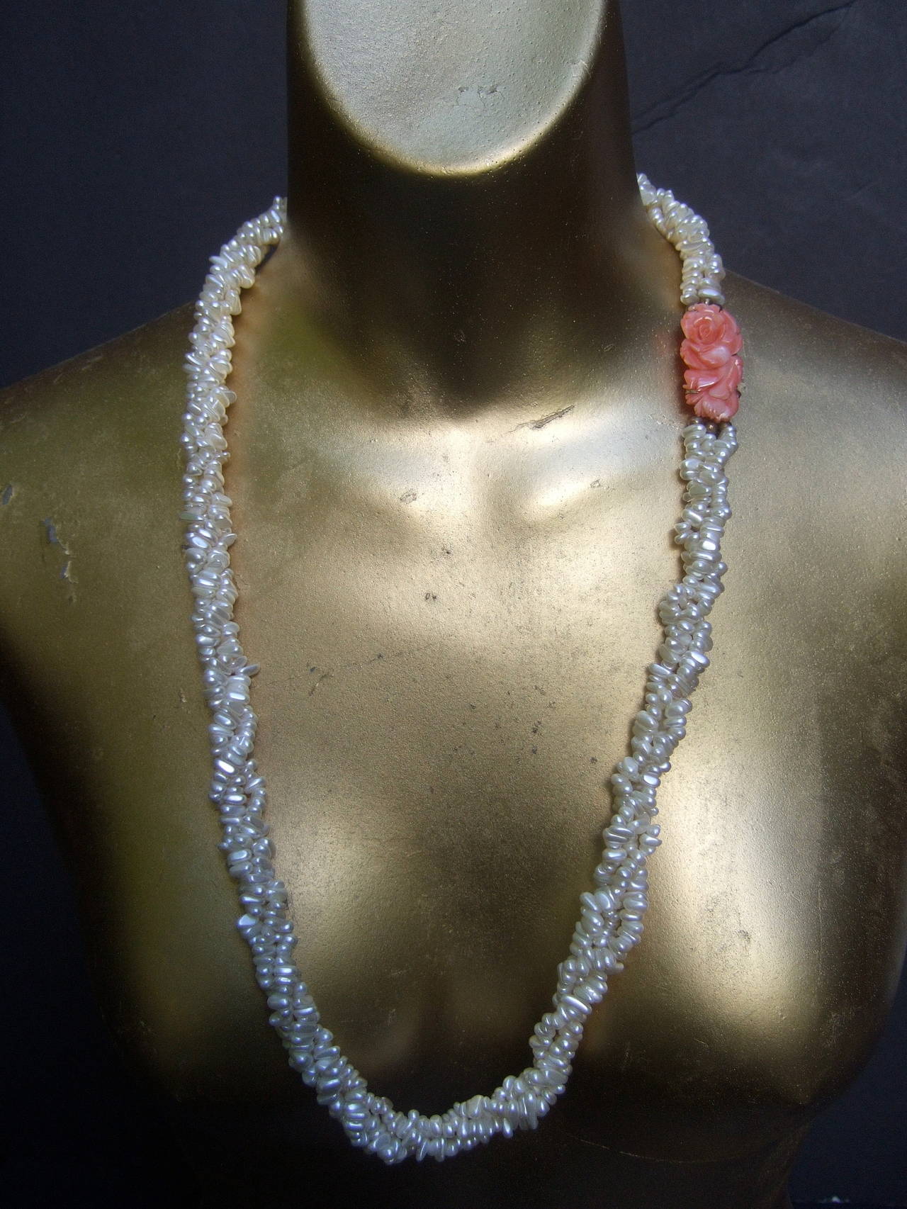 braided pearl necklace