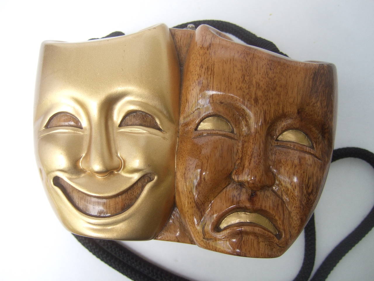Timmy Woods Beverly Hills Theatrical Mask Artisan Handbag c 1990s 3