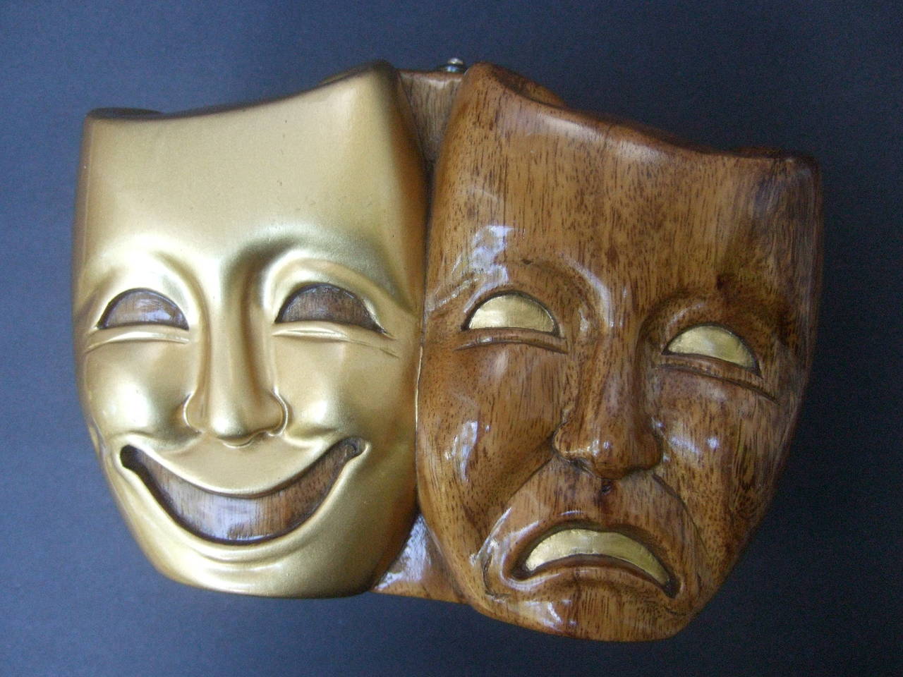 Timmy Woods Beverly Hills Theatrical Mask Artisan Handbag c 1990s In Excellent Condition In University City, MO
