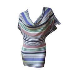 Missoni Italy Striped Knit Tunic Mini Dress Size 44