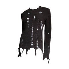 Comme des Garcons Distressed Sweater