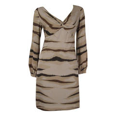 Valentino Animal Print Cocktail Dress