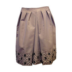 Prada Mauve Skirt with Beaded Hem