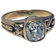 Antique Russian Diamond Gold Ring