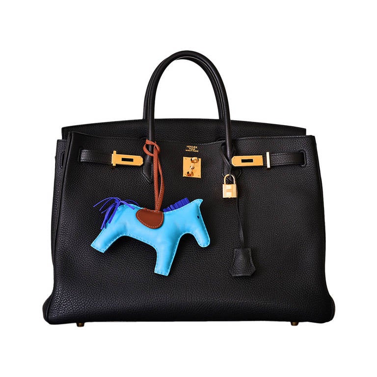 MUSTHAVE RARE COMBO HERMES BIRKIN BAG 40cm BLACK TOGO GOLD HARDWARE