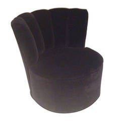 Used Gilbert Rohde Style Chanel Back Swivel Chair Deco