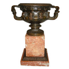 Good Quality 19th Century Bronze "Warwick Vase"
