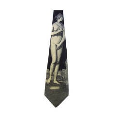FORNASETTI Unique Silk Print Necktie Made in Italy