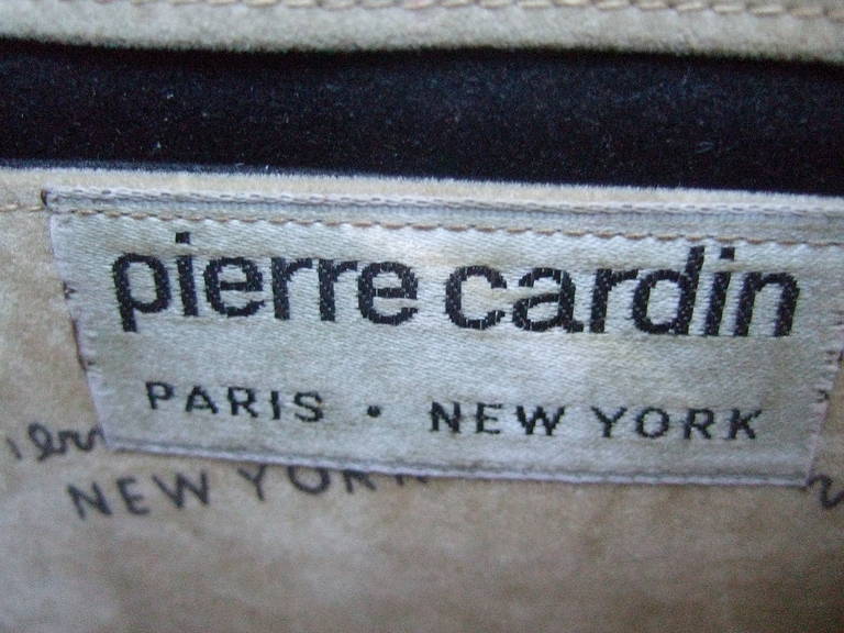 Women's Pierre Cardin Sleek Python Versatile Clutch Bag c 1970 For Sale