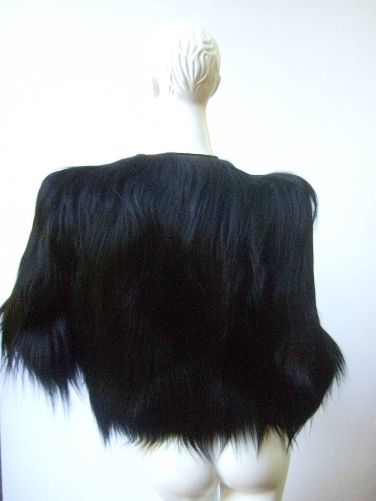 black monkey fur coat