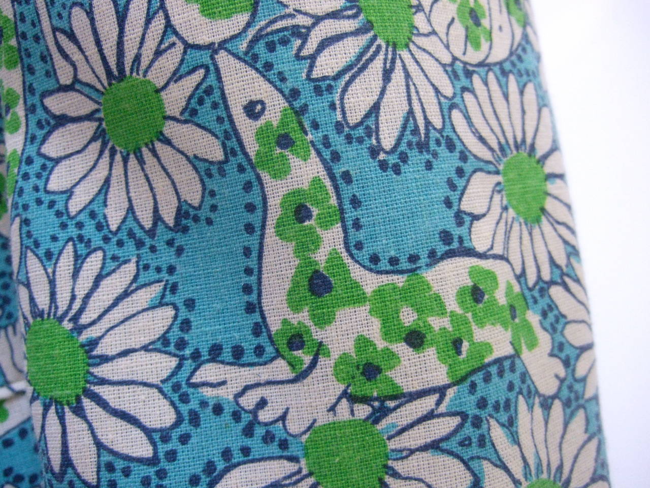 Blue Lilly Pulitzer Men's Whimsical Jungle Print Jacket c 1970s Size 41