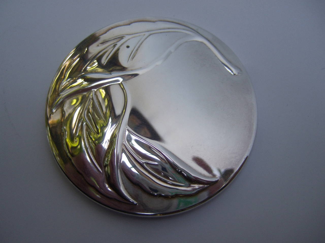Tiffany & Company Silver Plated Vanity Mirror In Excellent Condition In University City, MO