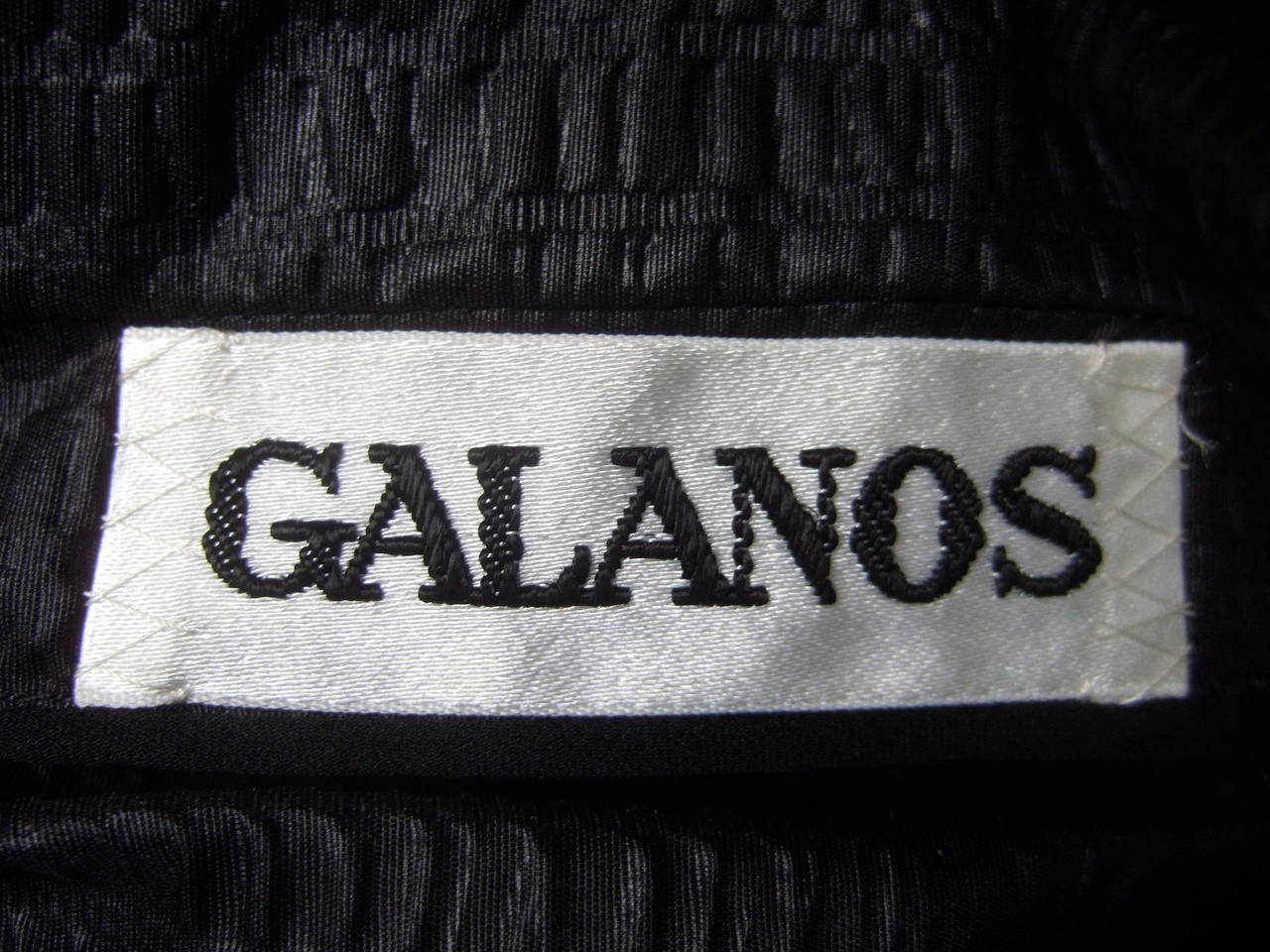 GALANOS Avant Garde Black Voluminous Evening Coat c 1970 2