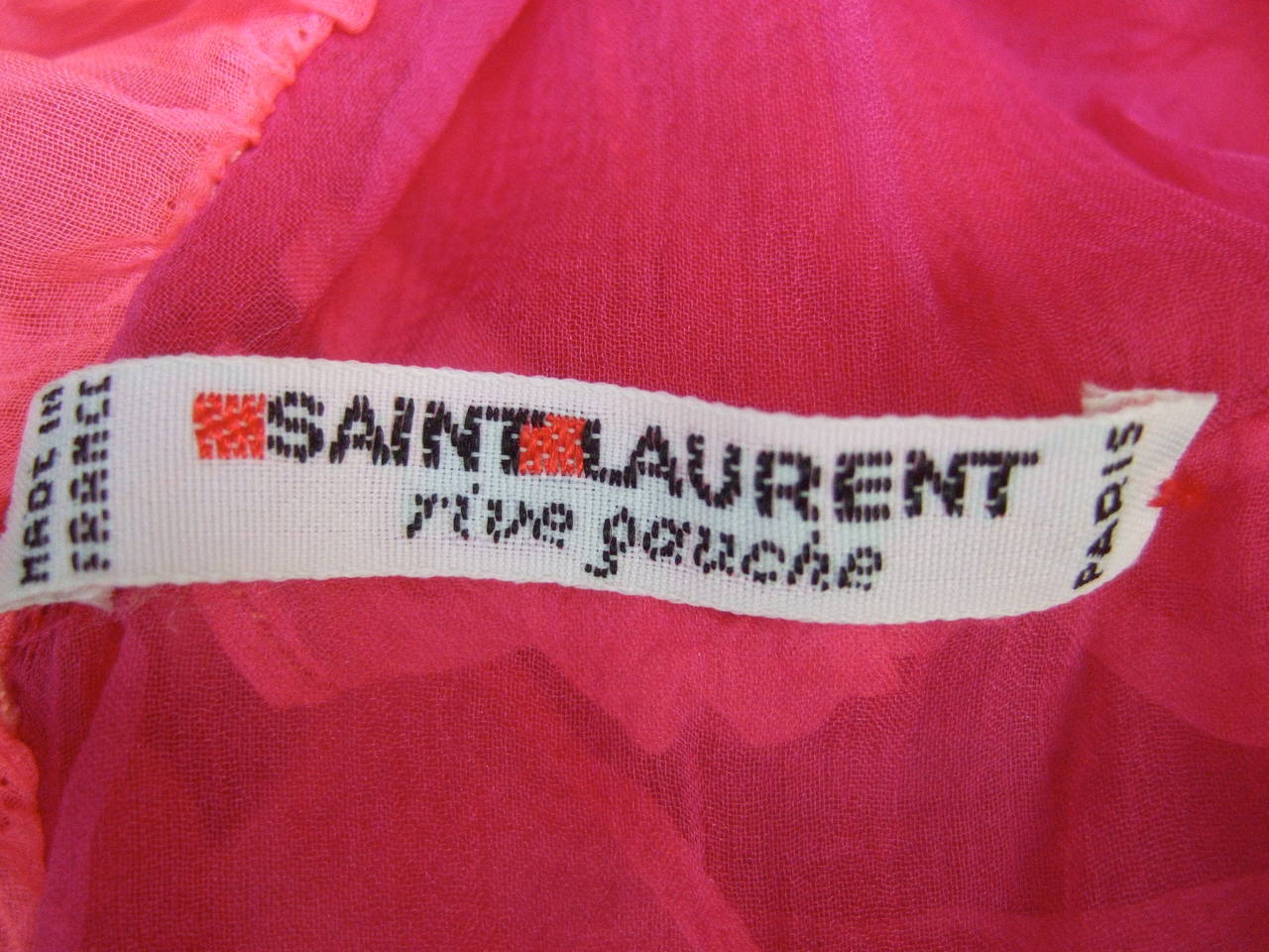 Yves Saint Laurent Rive Gauche Silk Duster & Blouse Ensemble c 1970 1