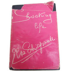 First Edition of Elsa Schiaparelli's "Shocking Life" Book c 1954