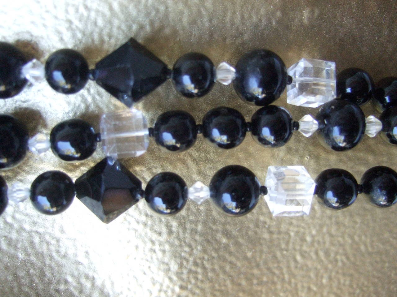 Opulent Art Deco Sterling Marcasite Crystal Necklace For Sale 1