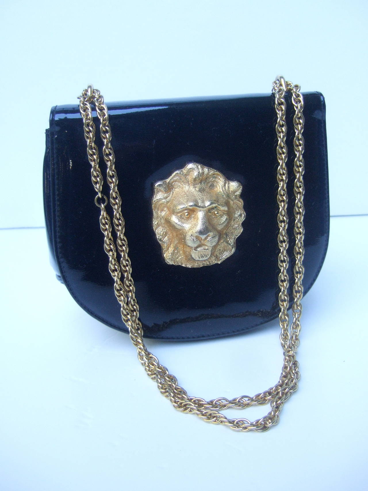 purse with lion emblem