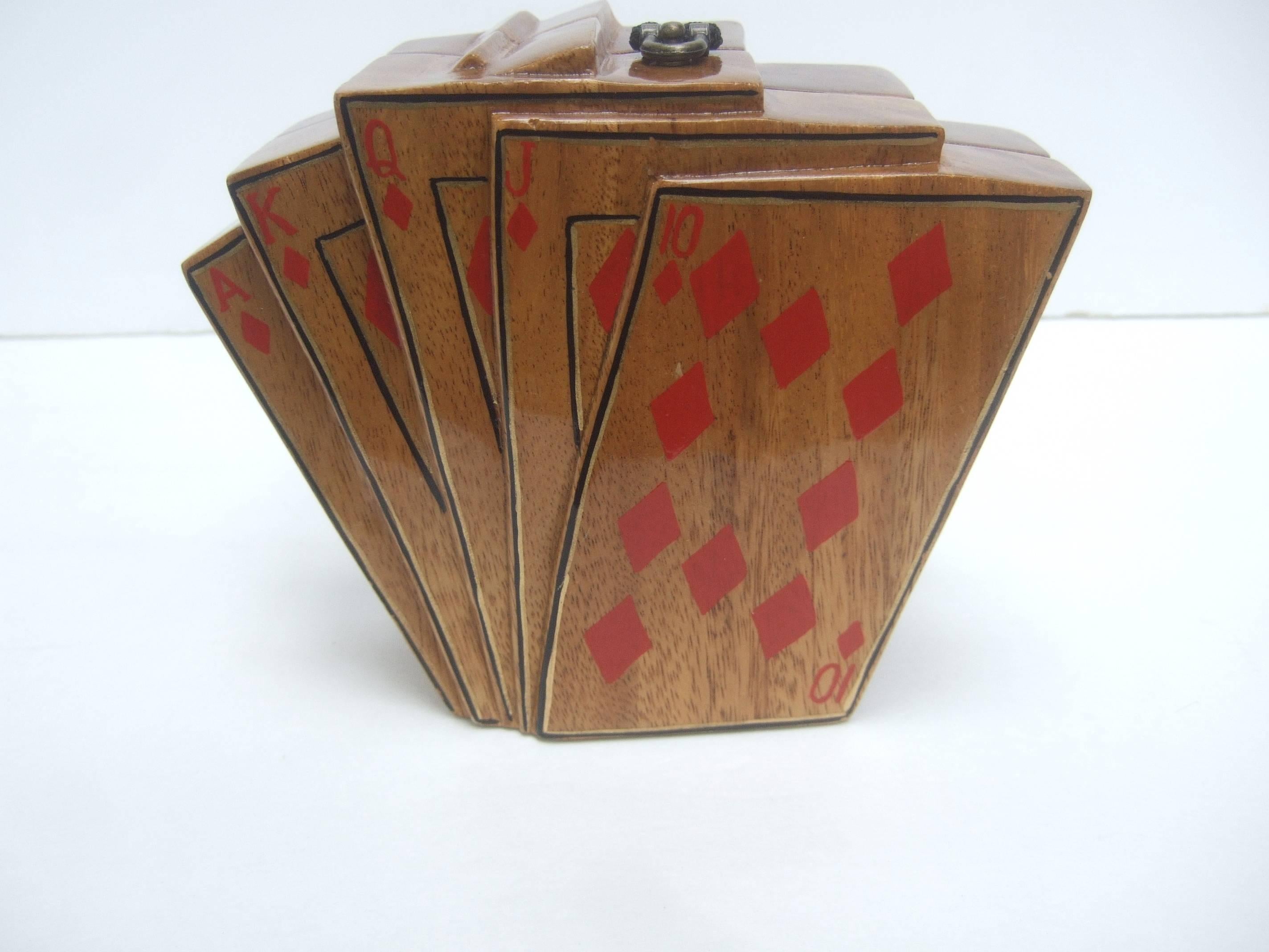 Timmy Woods Beverly Hills Unique Playing Card Handbag c 1990's  5