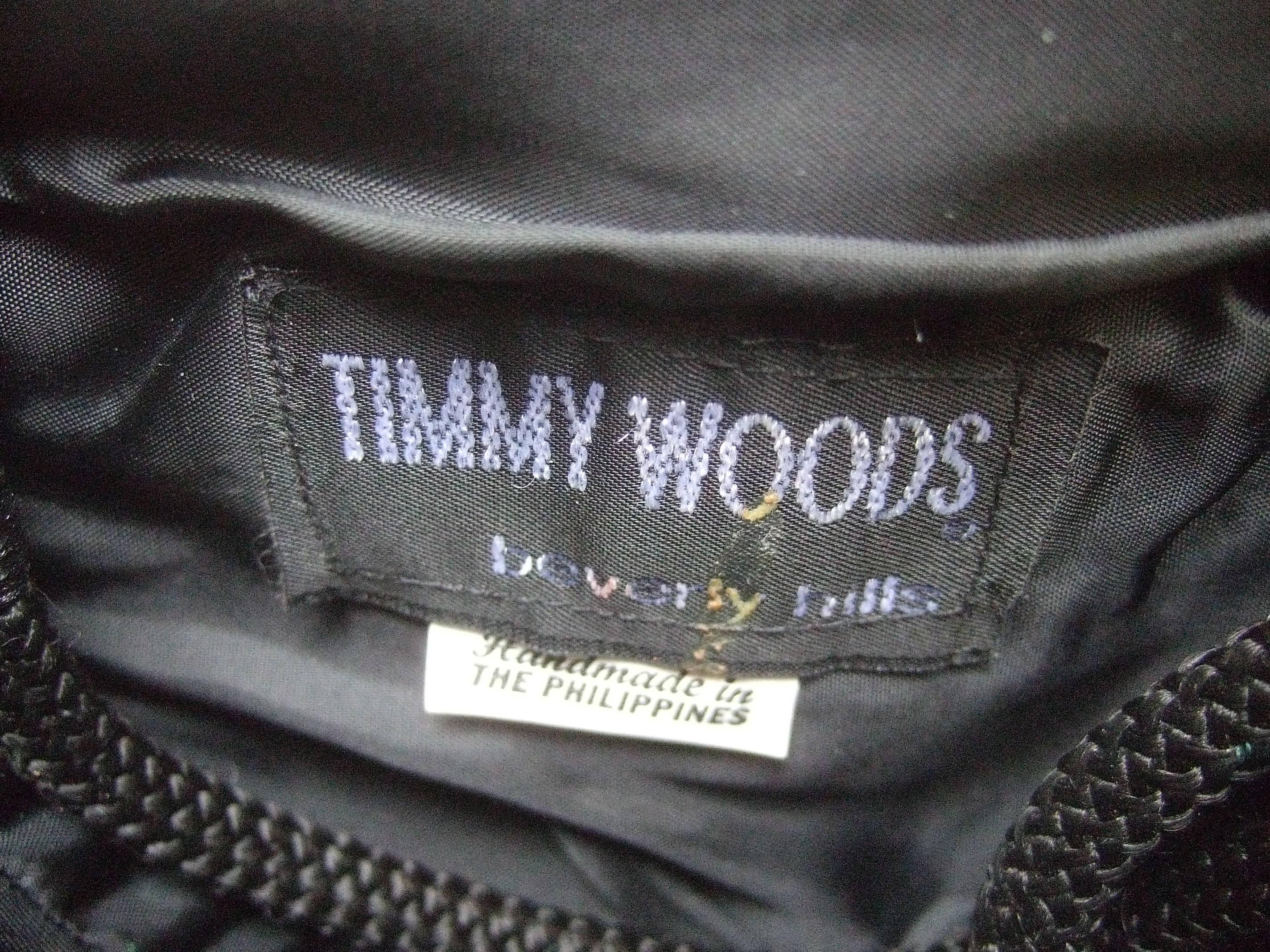 Timmy Woods Beverly Hills Unique Playing Card Handbag c 1990's  4