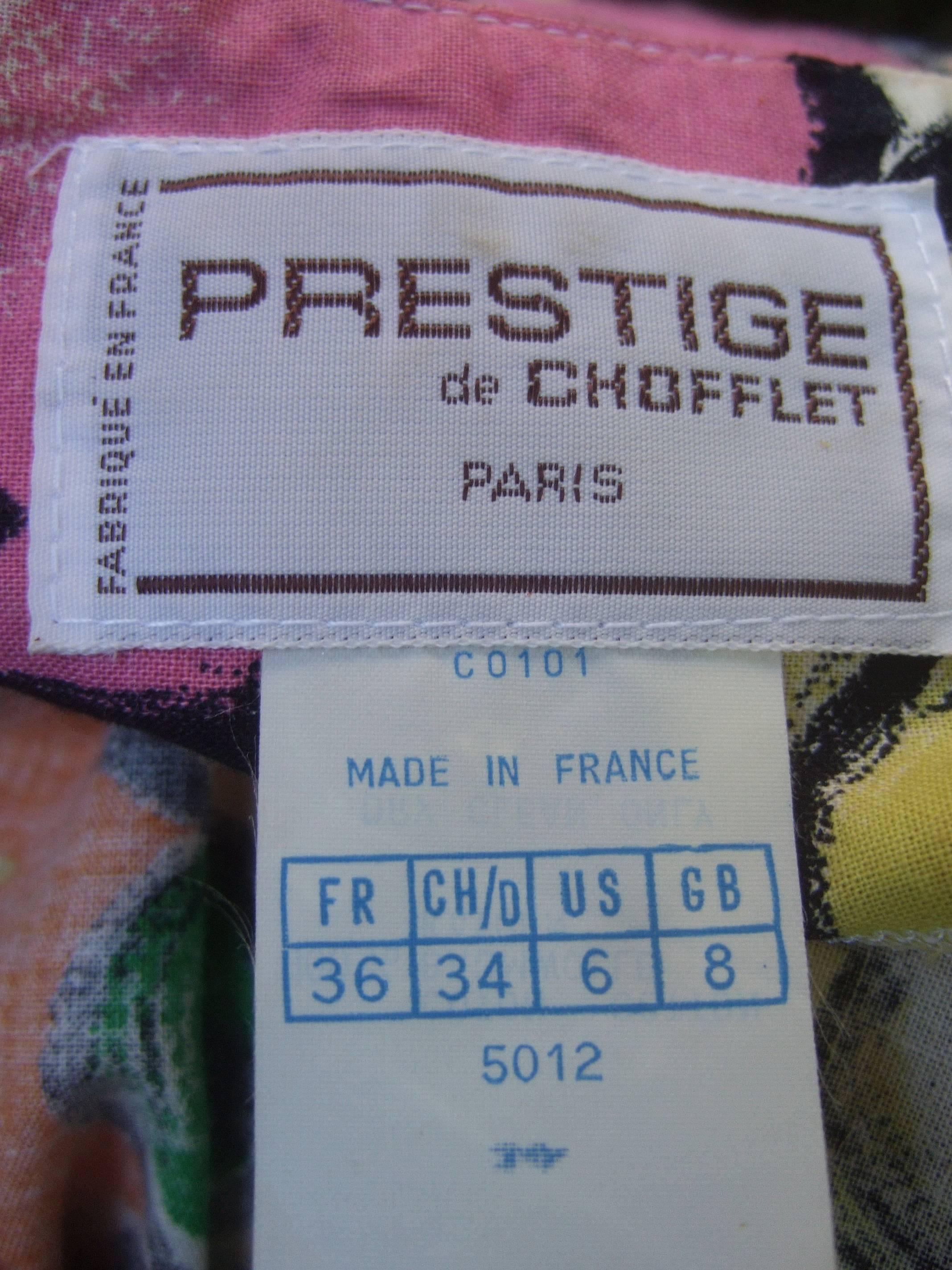 Vintage French Peasant Dress by Prestige de Chafflet c 1980s For Sale 2