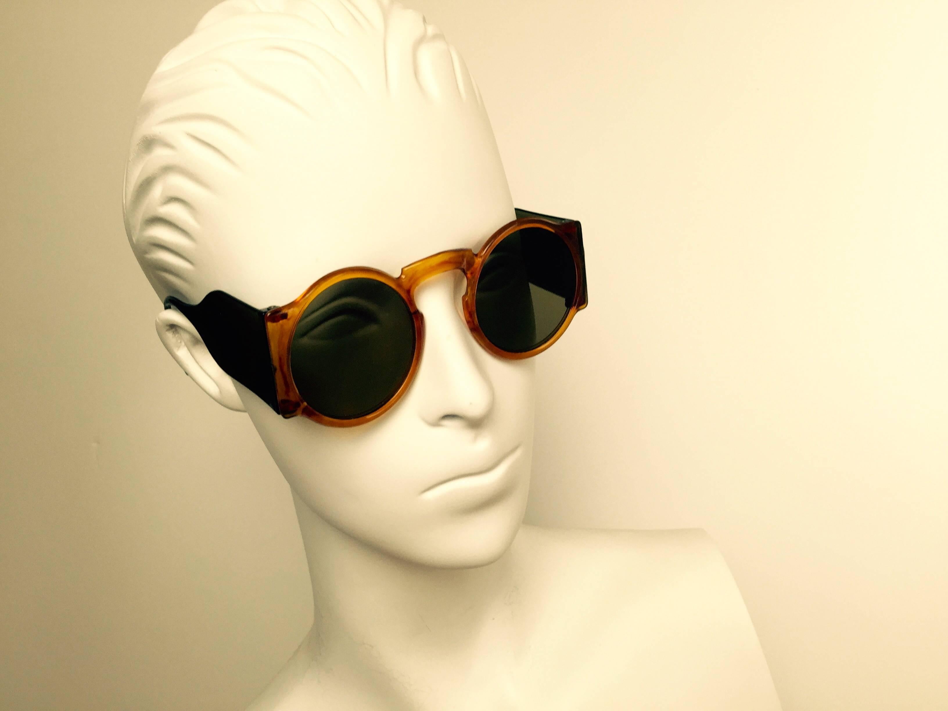 Rare 1930's Faux Tortoise Sunglasses with Side Shields. 1