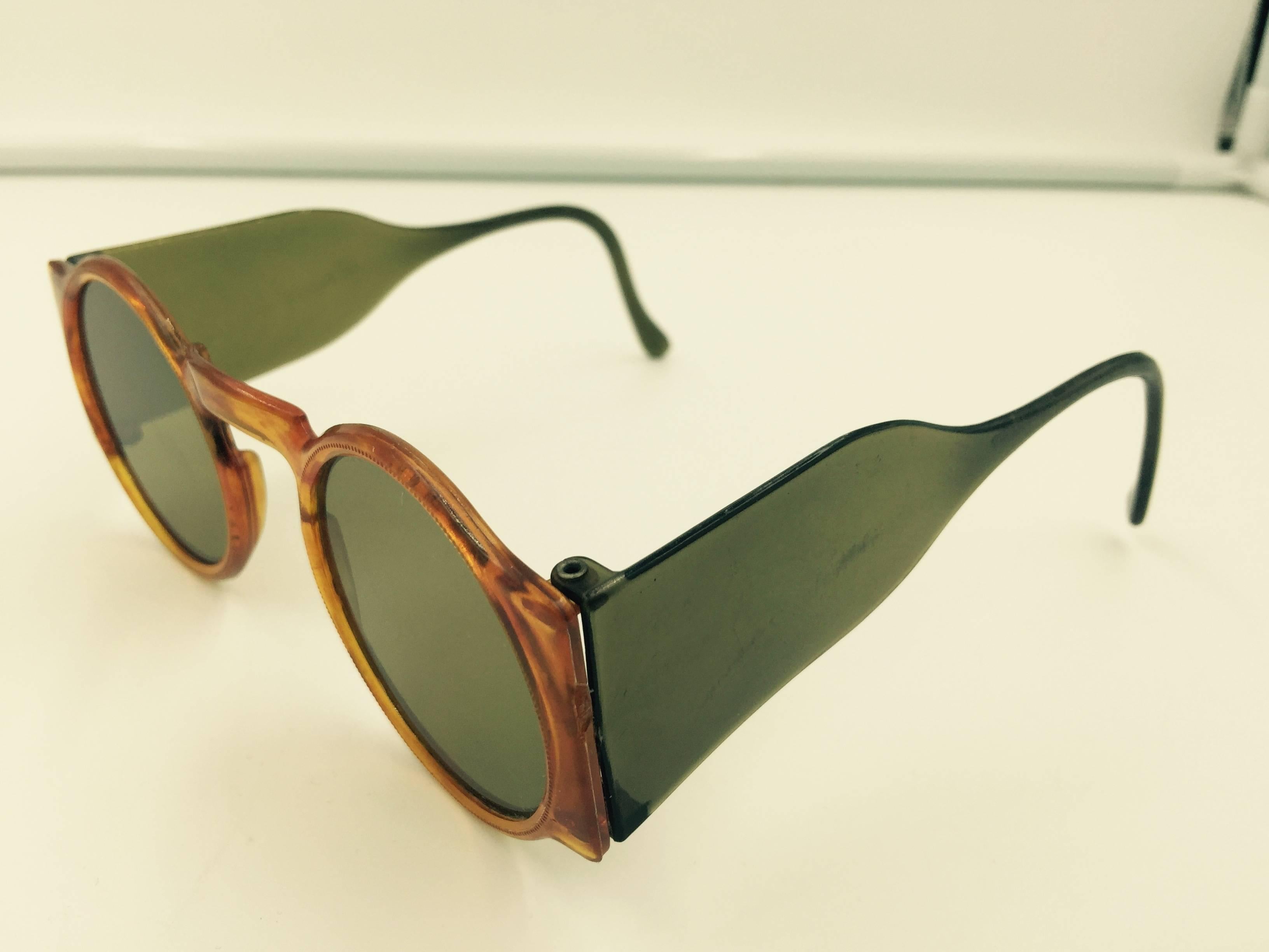 Rare 1930's Faux Tortoise Sunglasses with Side Shields. 3