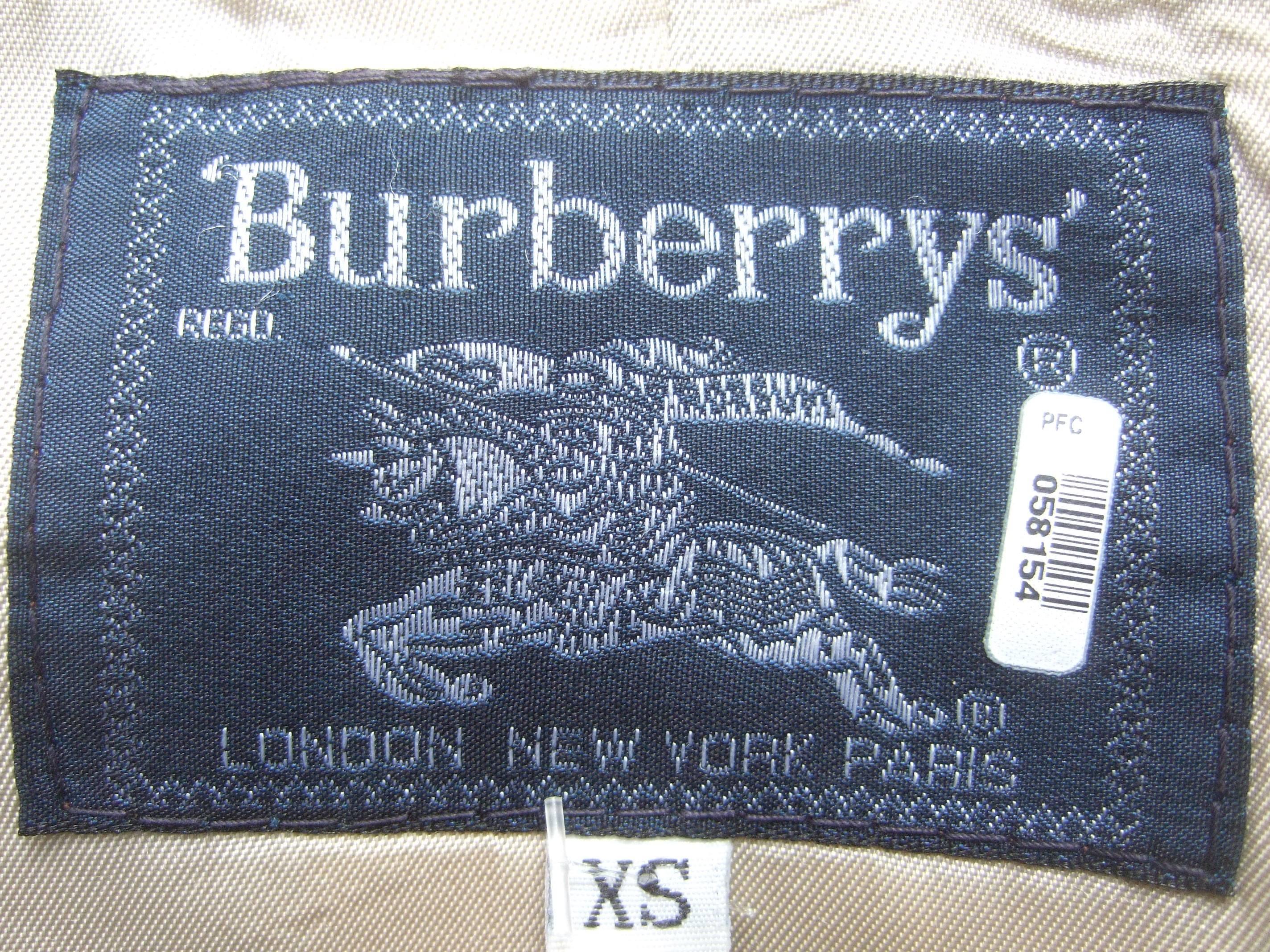 Burberry's London Womens Eisenhower Style Jacket c 1980s 6