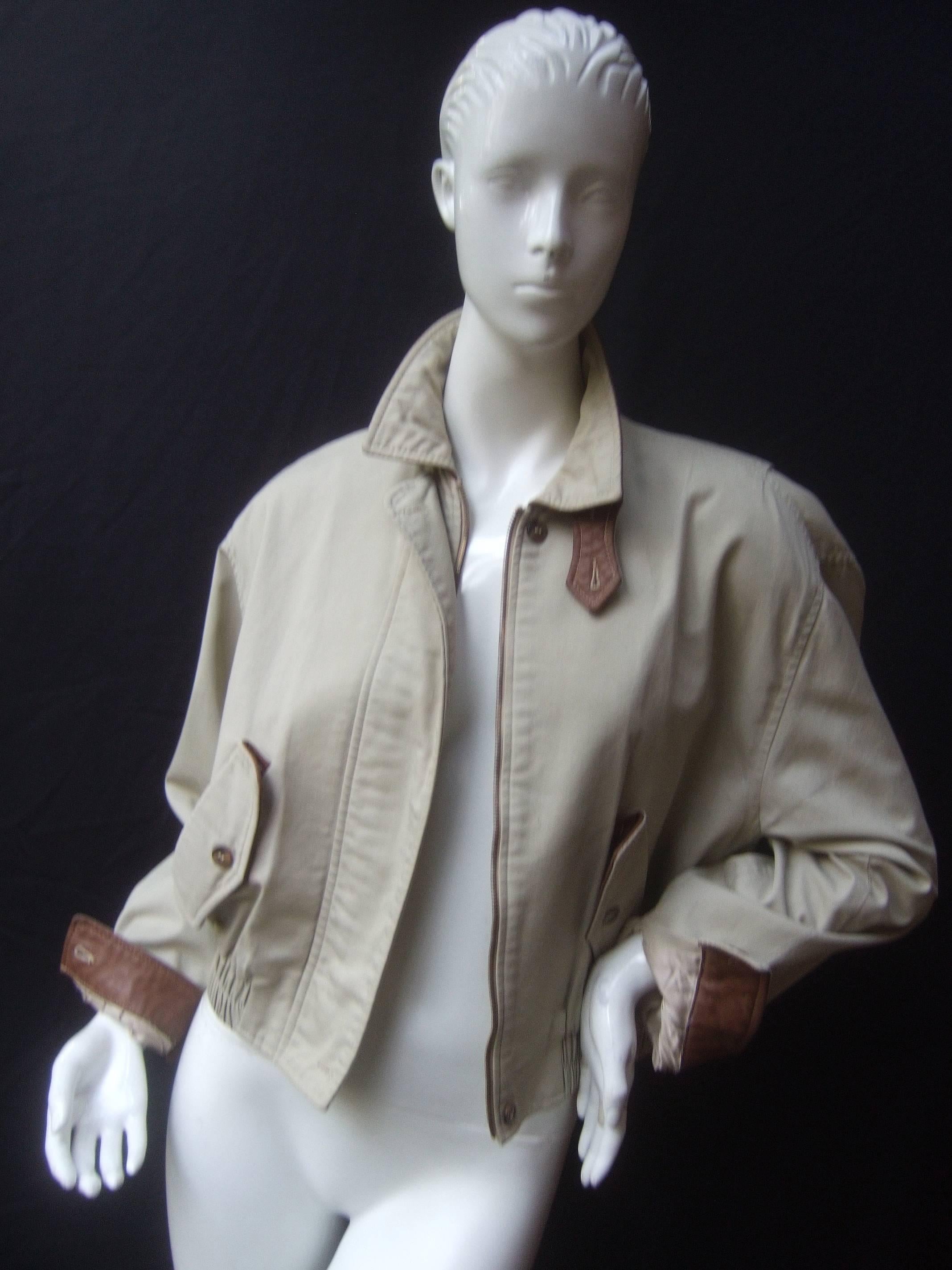 Women's Burberry's London Womens Eisenhower Style Jacket c 1980s