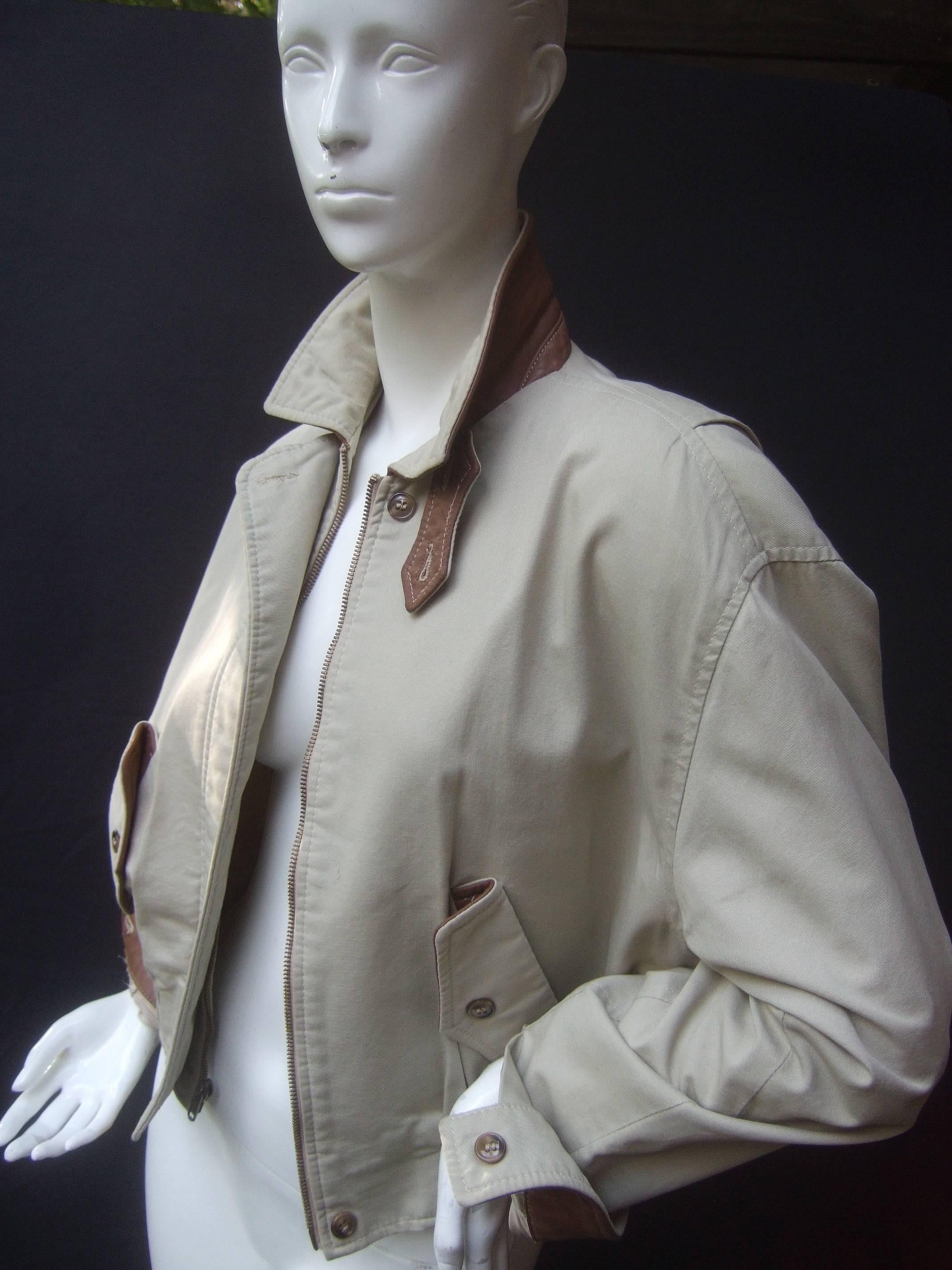 Burberry's London Womens Eisenhower Style Jacket c 1980s In Excellent Condition In University City, MO