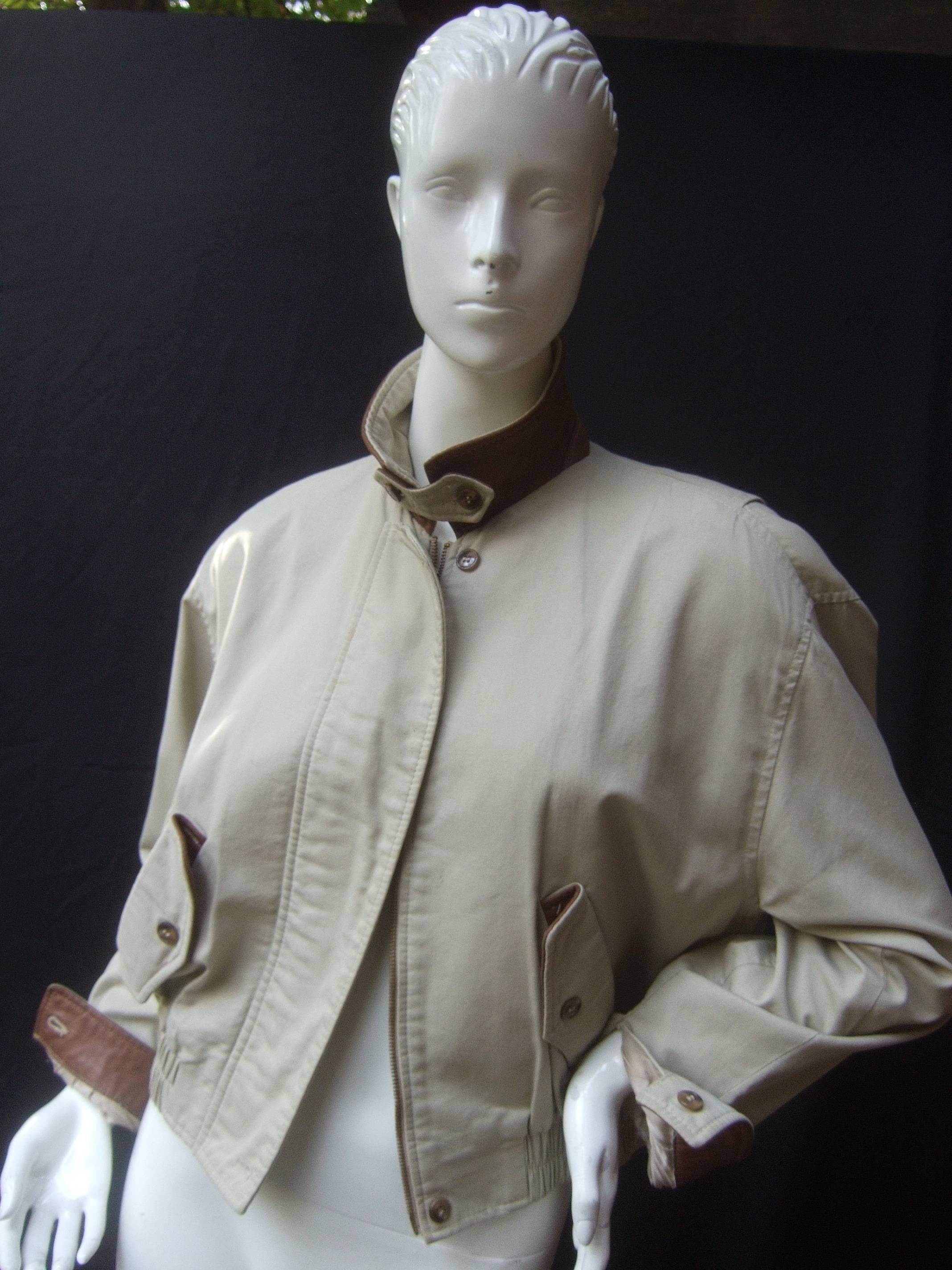 Burberry's London Womens Eisenhower Style Jacket c 1980s 4