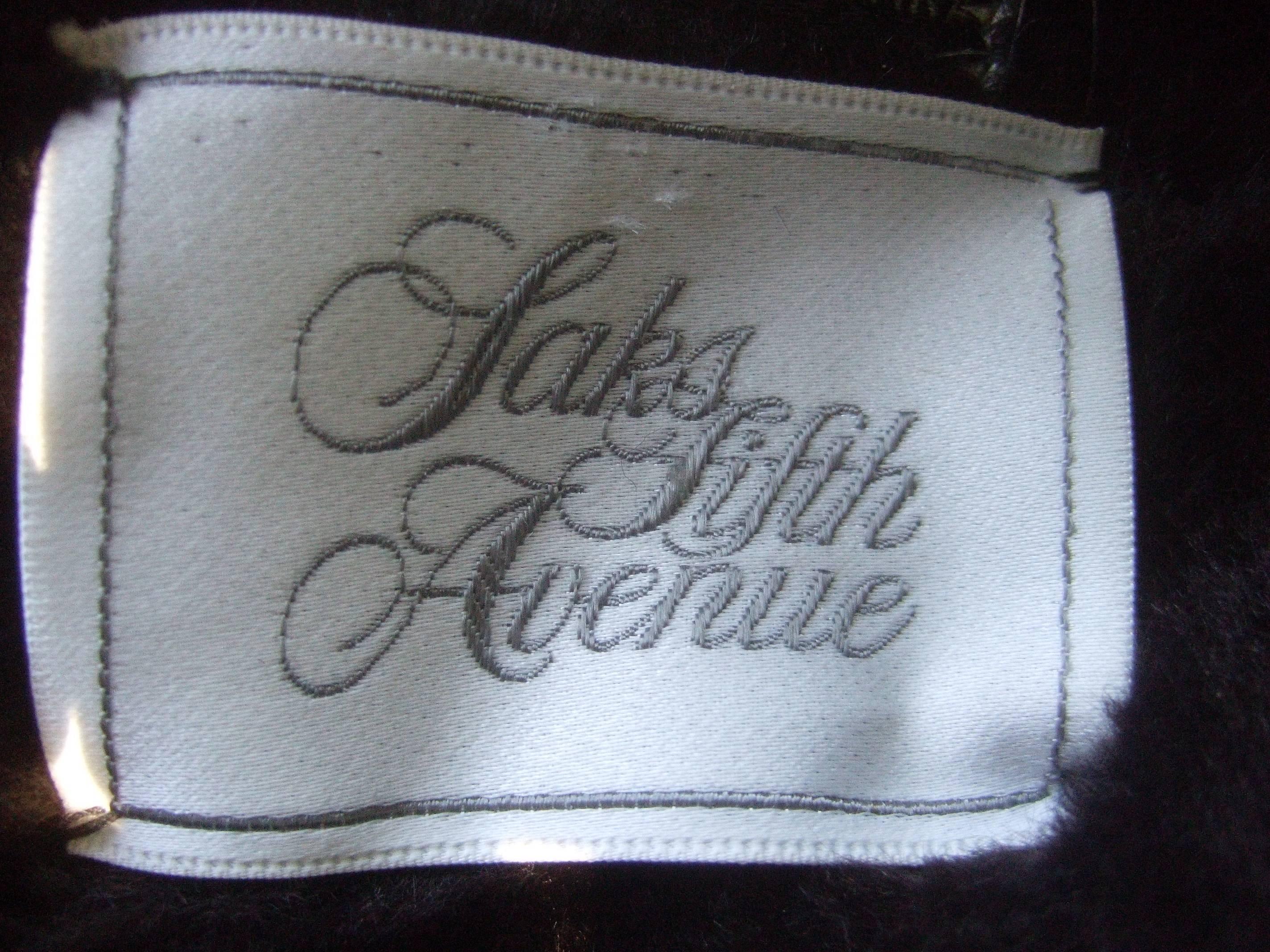 Saks Fifth Avenue Brown Suede Belted Coat c 1970s 2