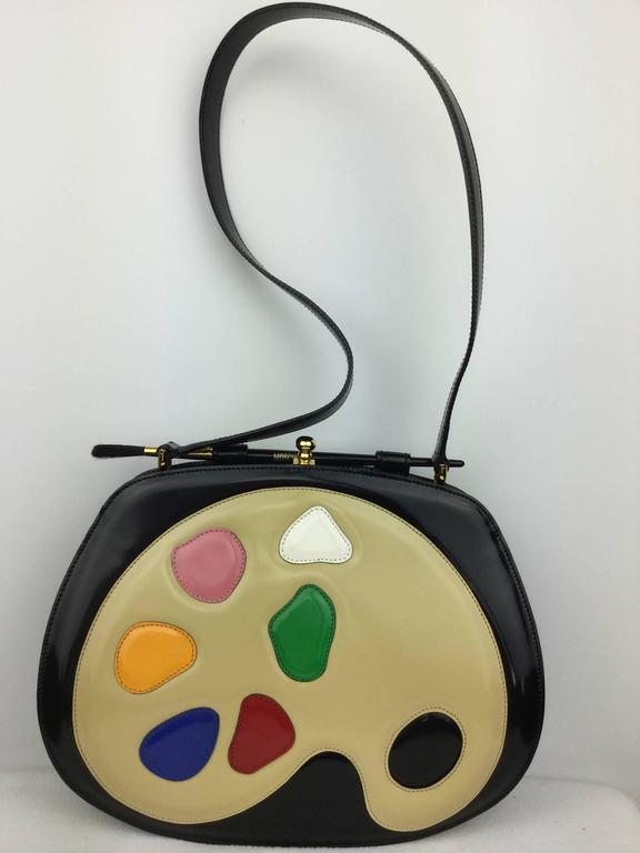 Rare Moschino Artist's Palette Handbag. 1990's. at 1stDibs paint