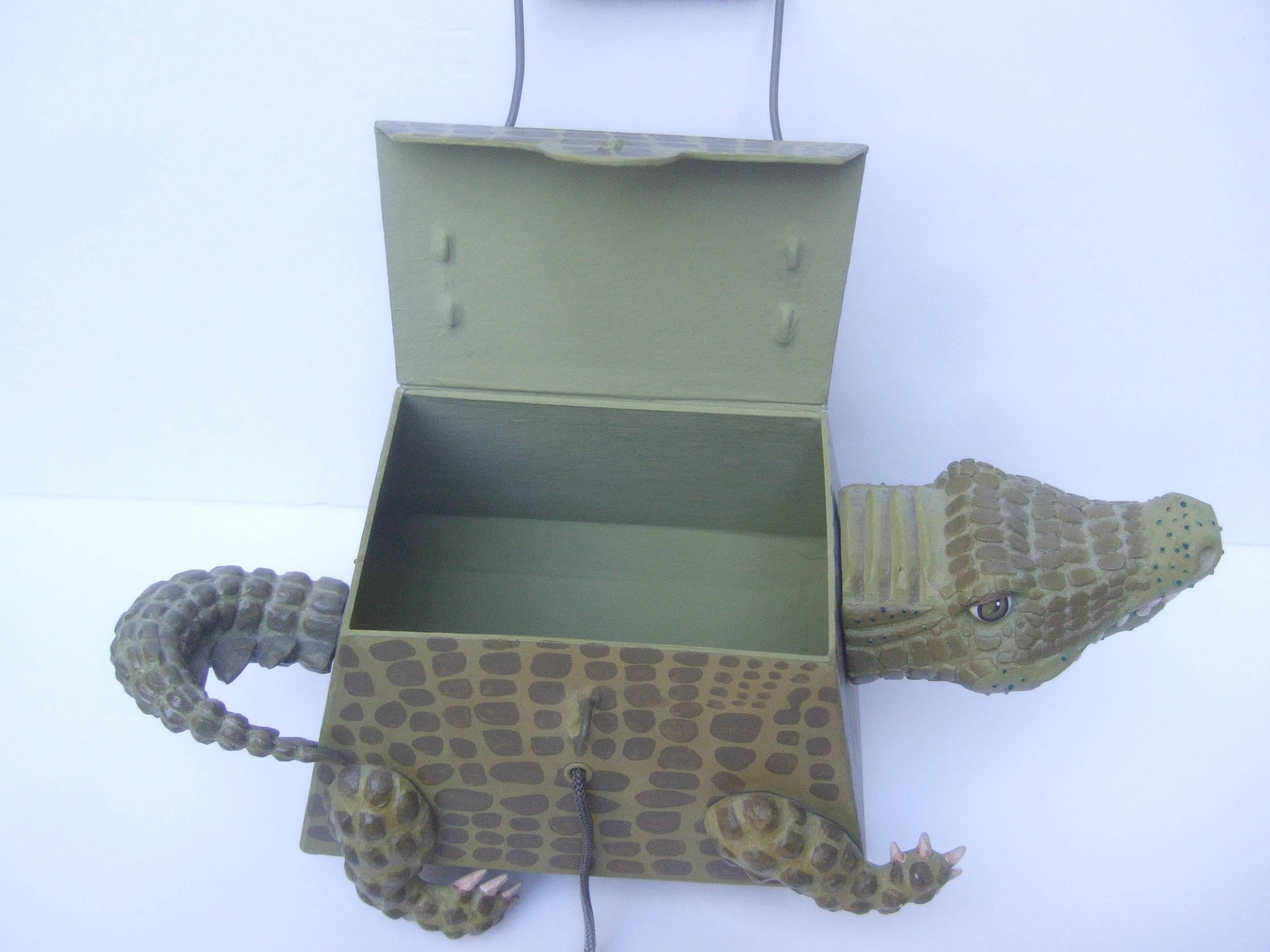 Whimsical Composition Alligator Handbag  4