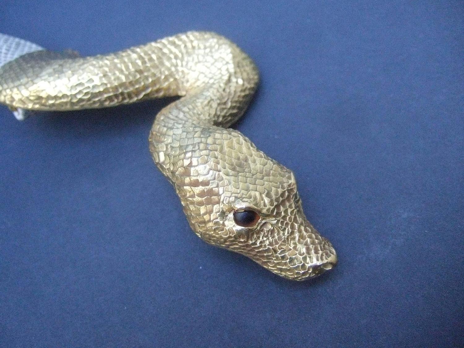 Brown Pigal Serpent Belt