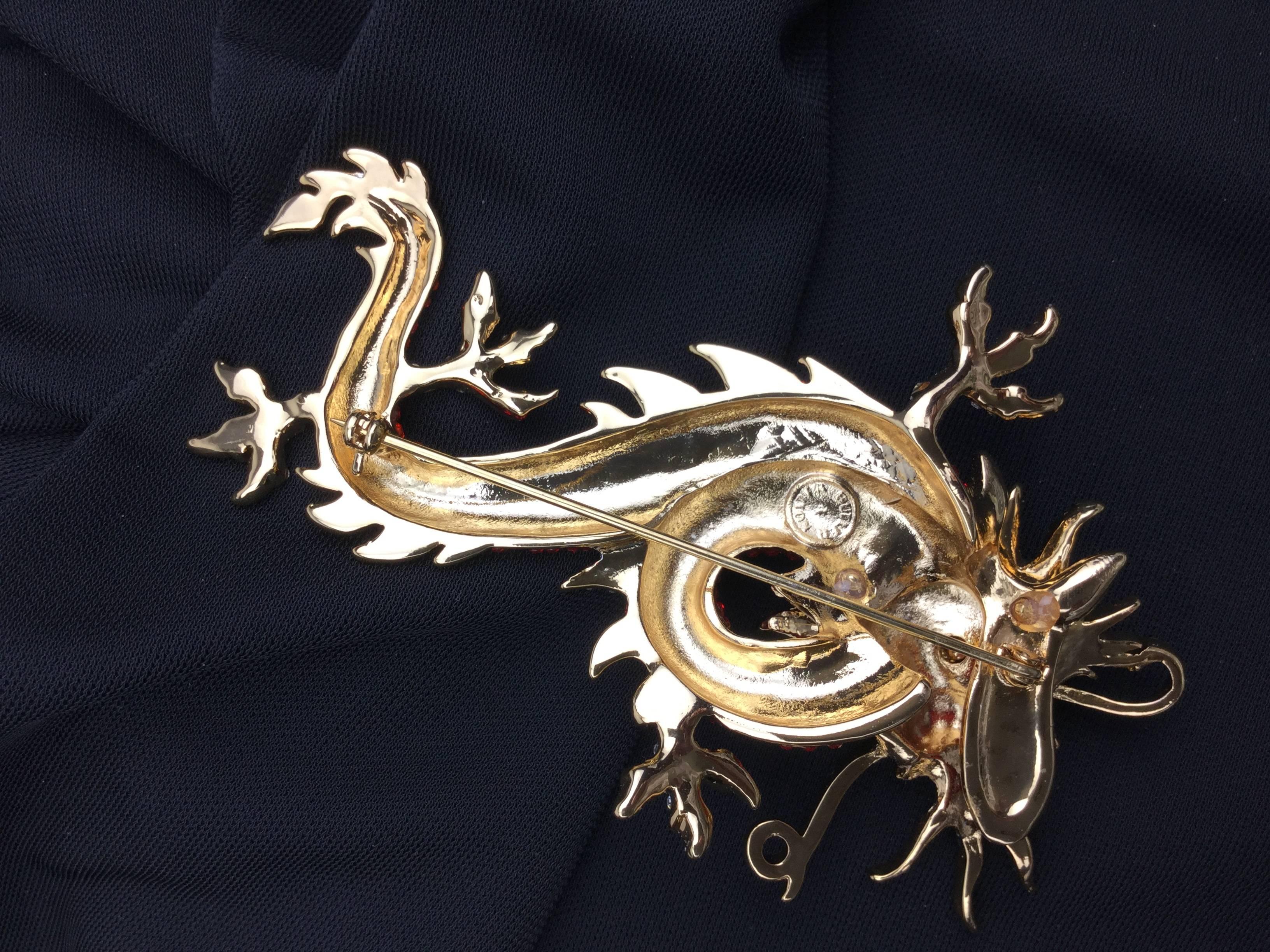 chinese dragon brooch