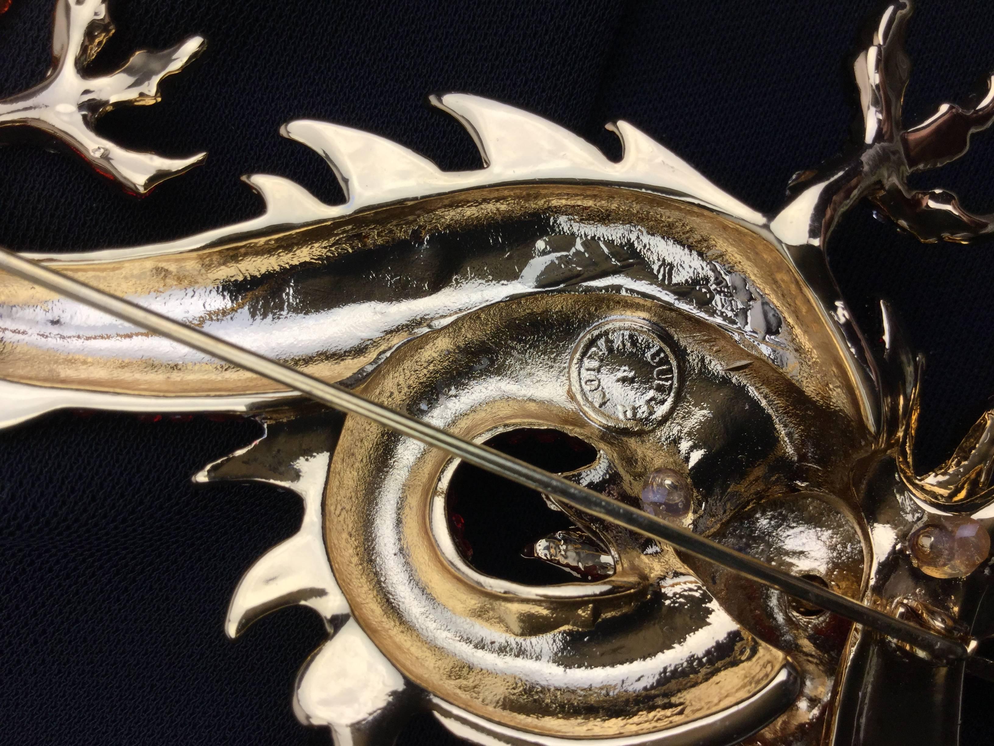 butler and wilson dragon brooch