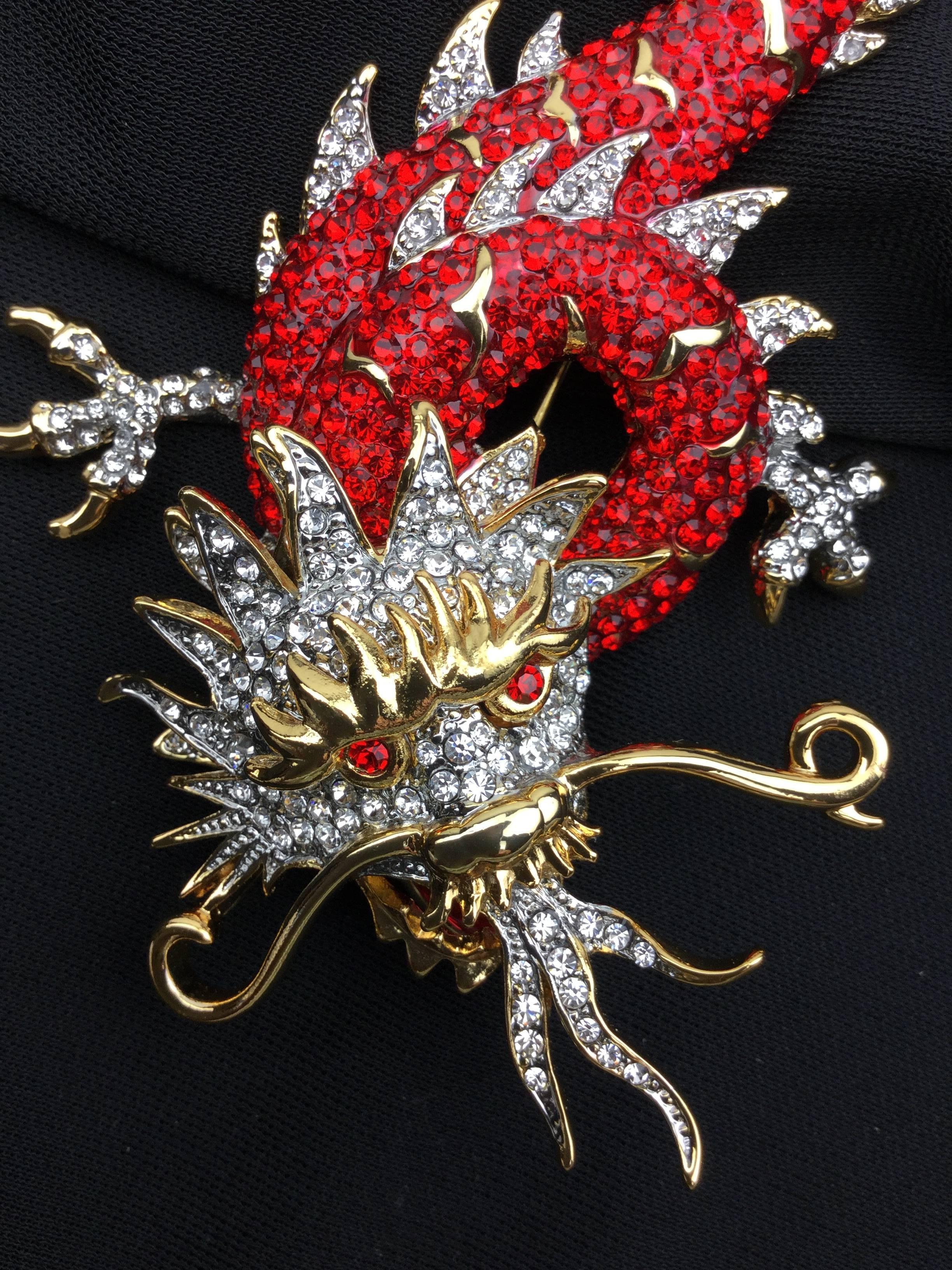 sparkling red dragon