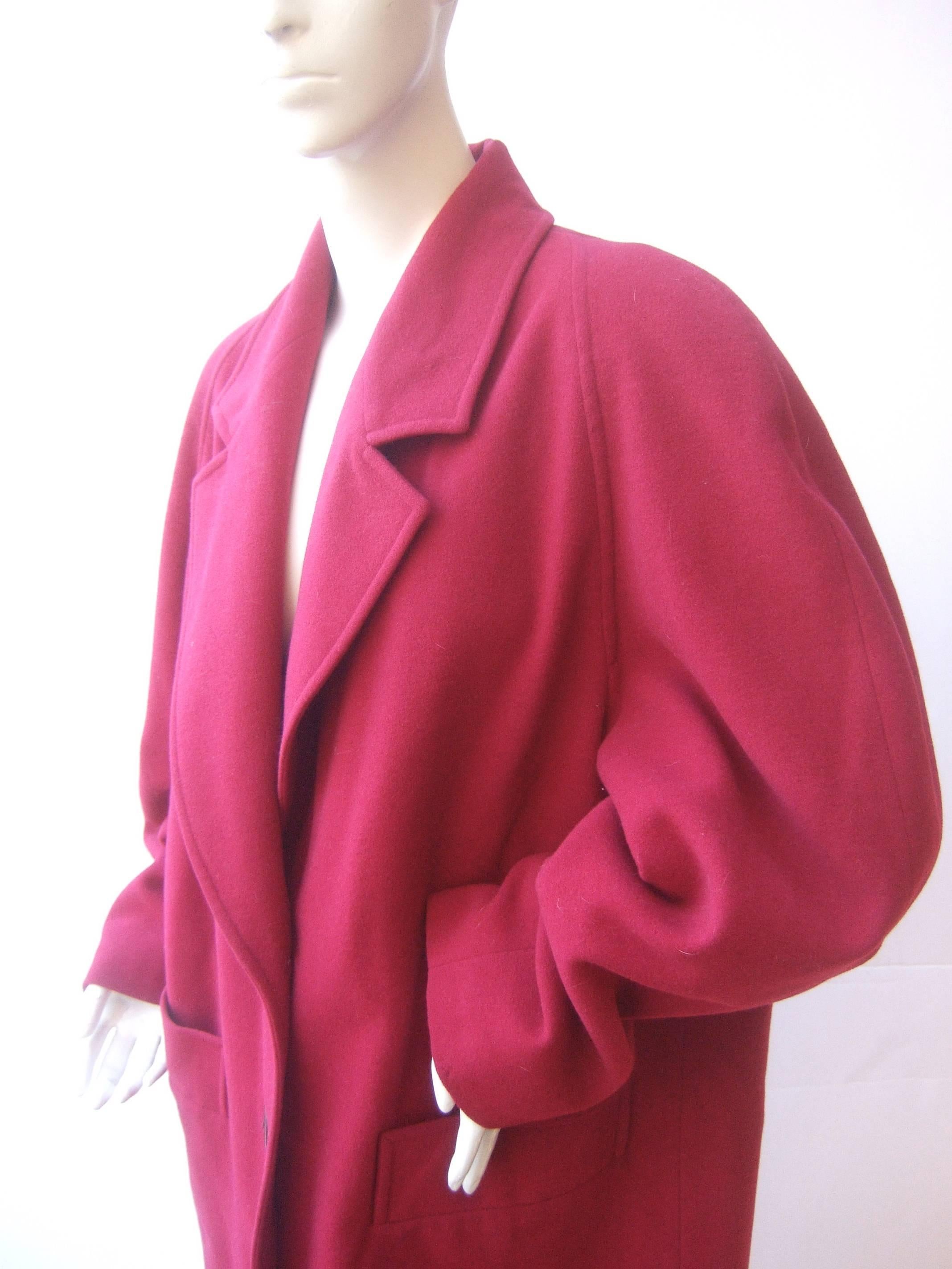 Manteau Donna Berry en laine de couleur en laine, fabriqué en Italie Pour femmes en vente