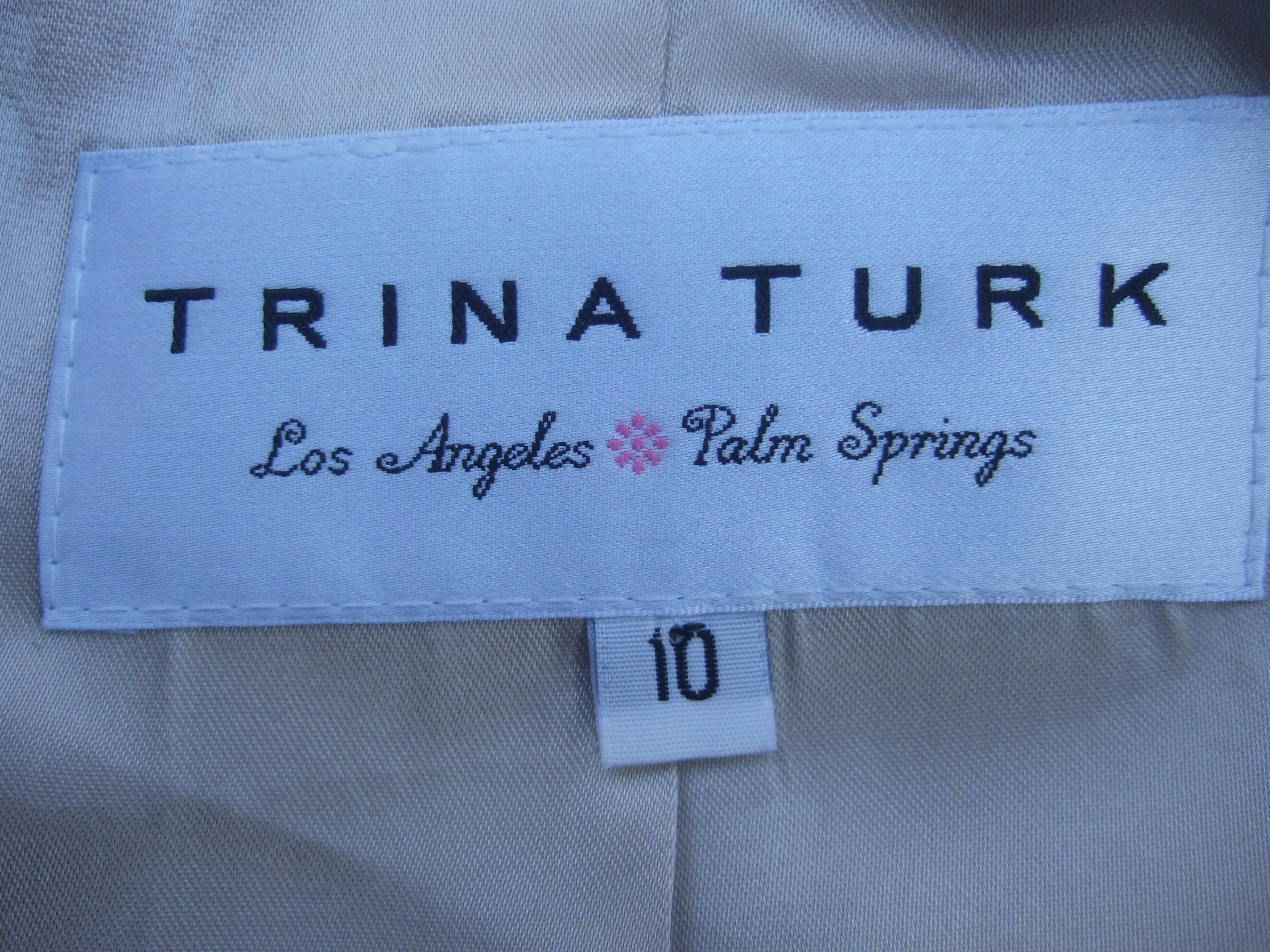 Trina Turk Silver Metallic Duster Evening Coat   3