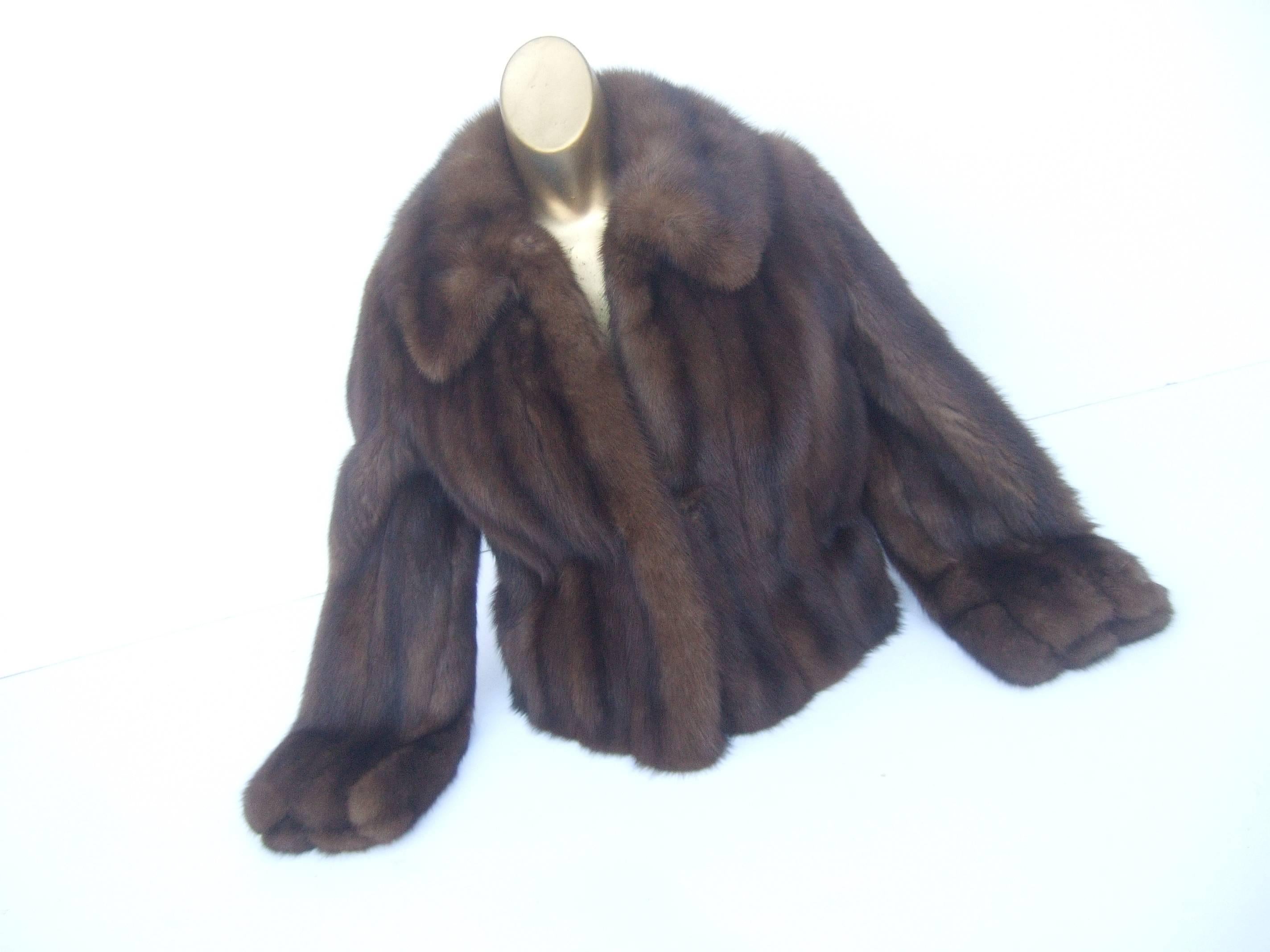 Revillon Paris Luxurious Sable Fur Jacket for Saks Fifth Avenue ca 1970 1