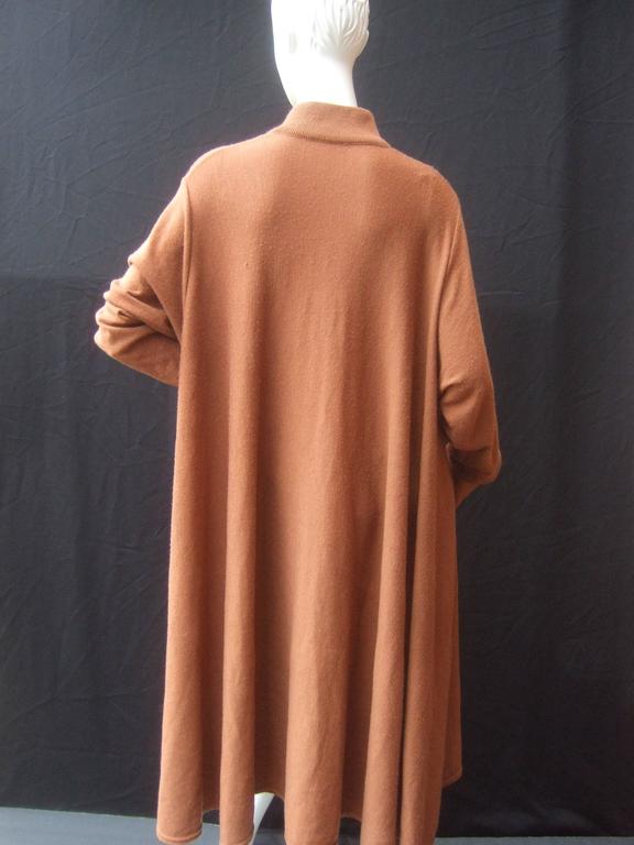 Marimekko Copper Brown Knit Sweater Dress ca 1990s For Sale at 1stDibs