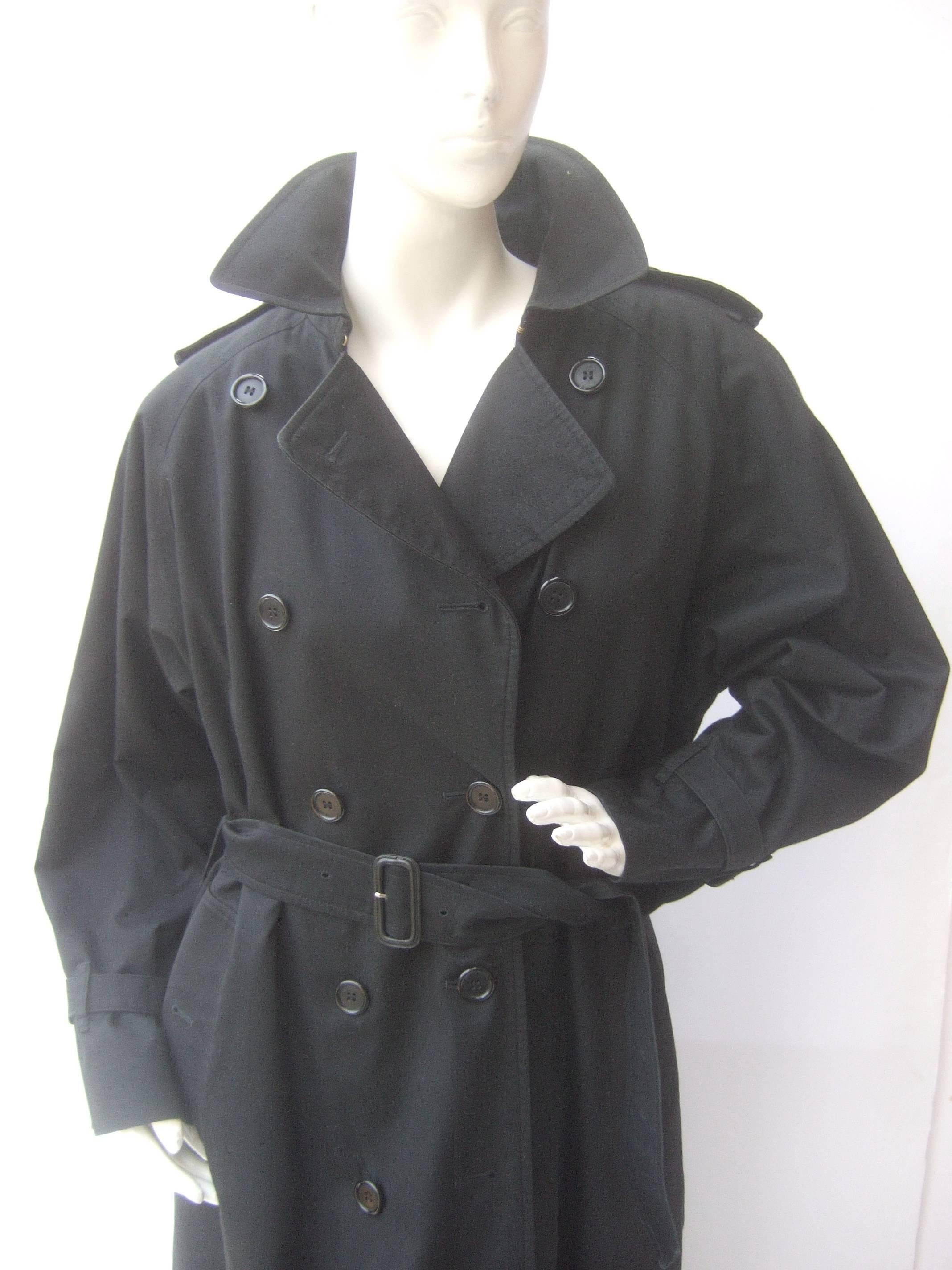 vintage burberry trench coat black