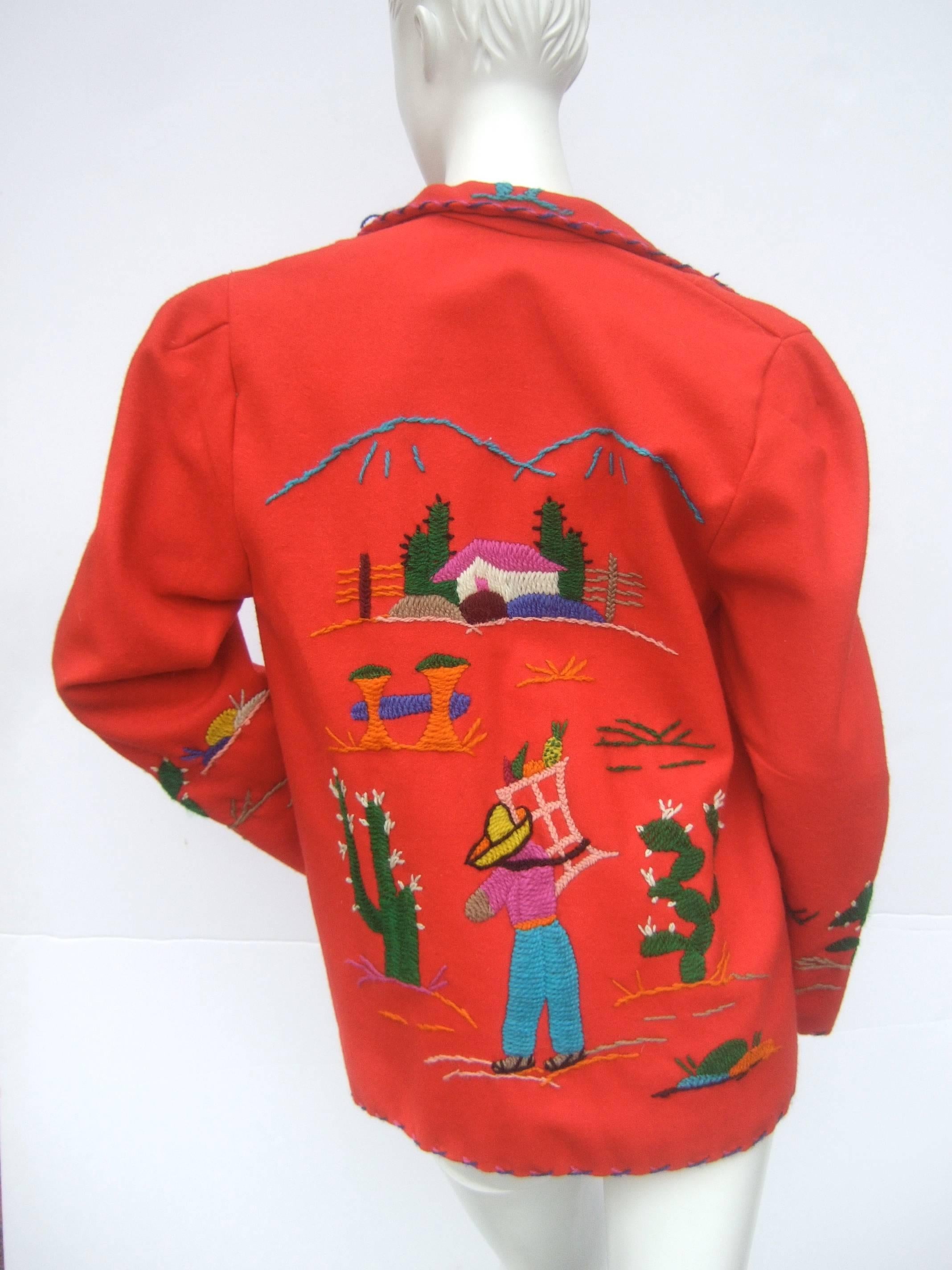 mexican embroidered jacket