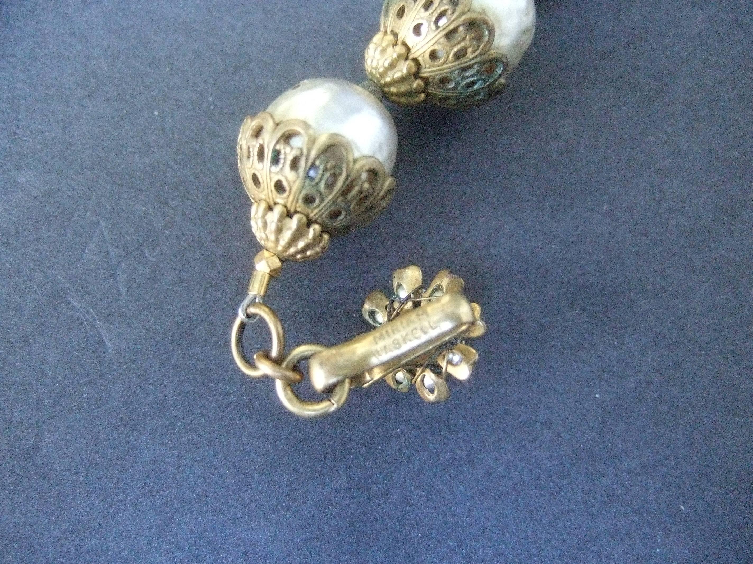 Miriam Haskell Baroque Pearl Necklace c 1950s 1