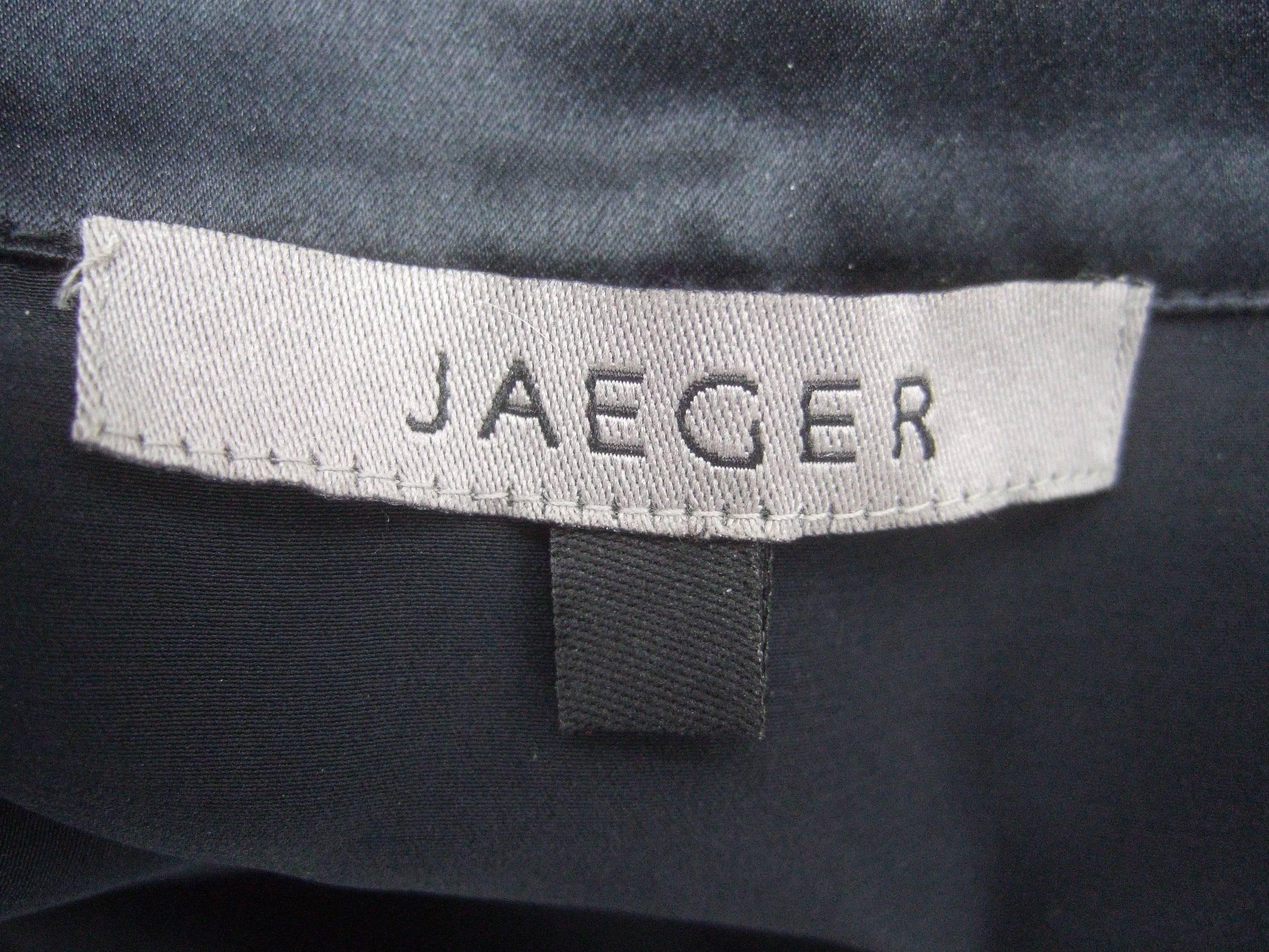 Jaeger Elegant Black Silk Charmeuse Tunic / Trouser Ensemble 6