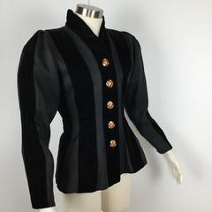 Renaissance Style Yves Saint Laurent Jacket. 1980's.