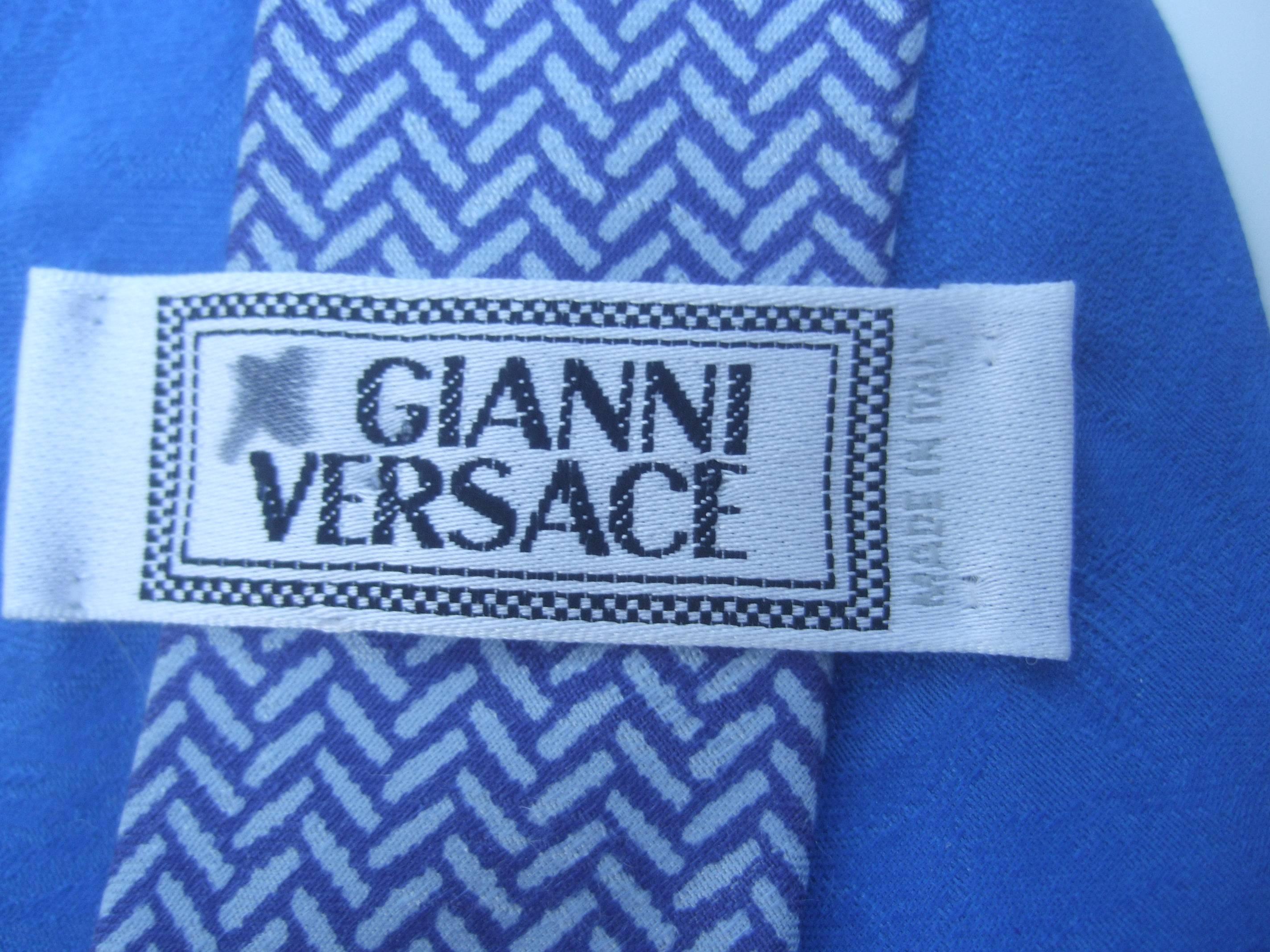 Versace Vibrant Silk Print Necktie Made in Italy 1
