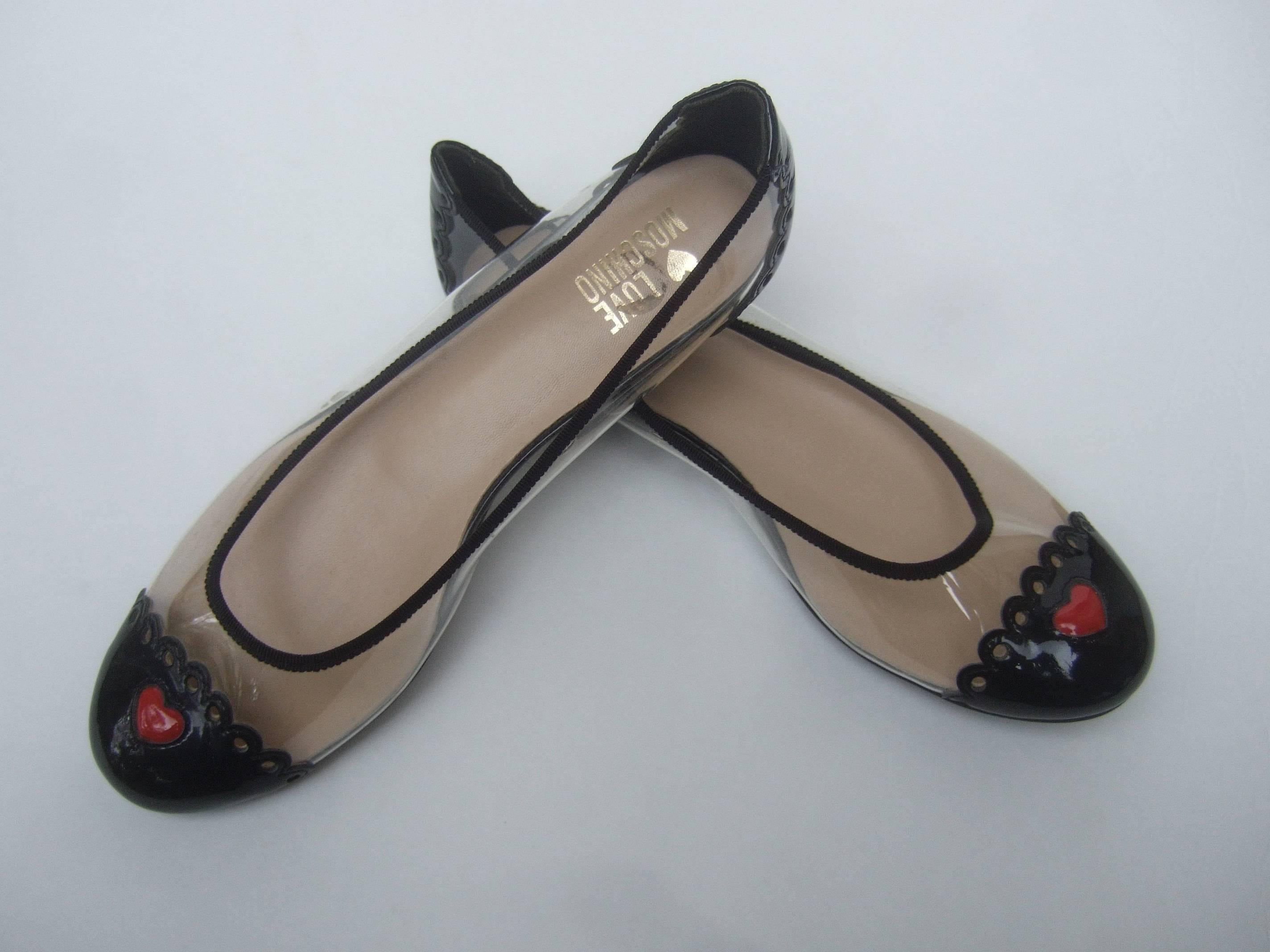 Moschino Cap Toe Ballet Style Flats in Box Size 38 2