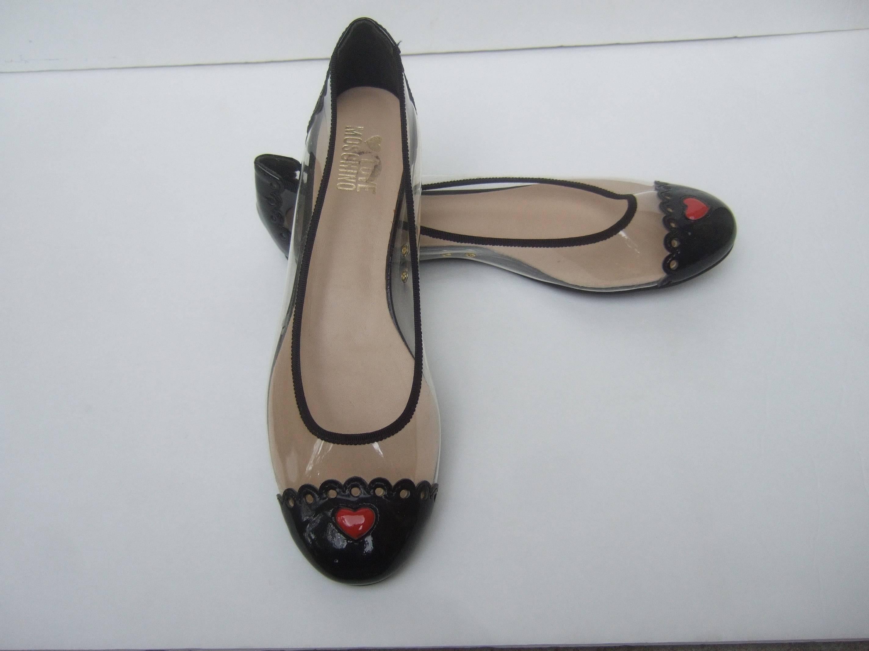 Moschino Cap Toe Ballet Style Flats in Box Size 38 3