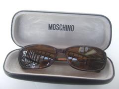 Moschino Tortoise Shell Brown Lucite Lens Sunglasses in Case